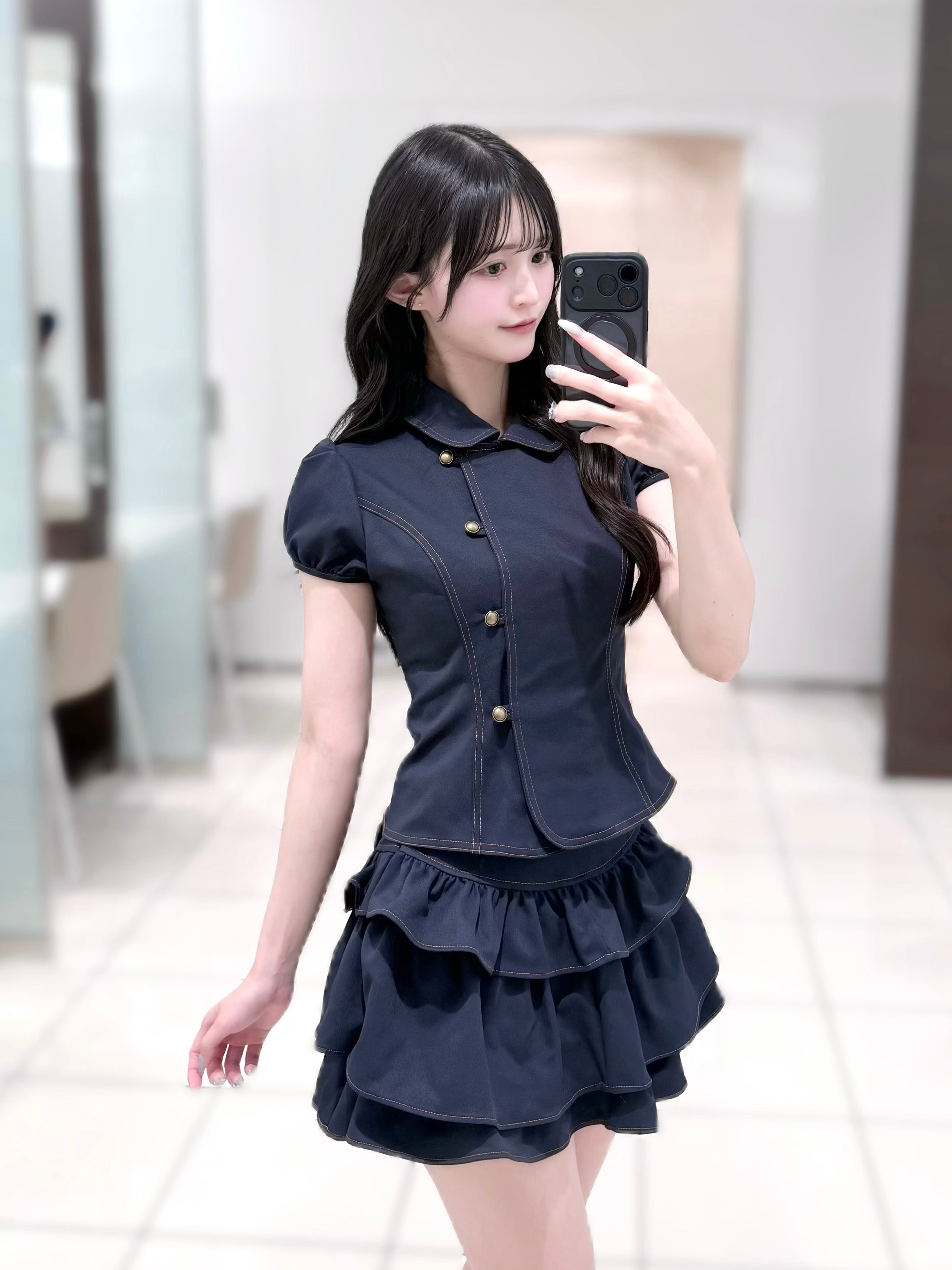 デニムティアードセットアップ